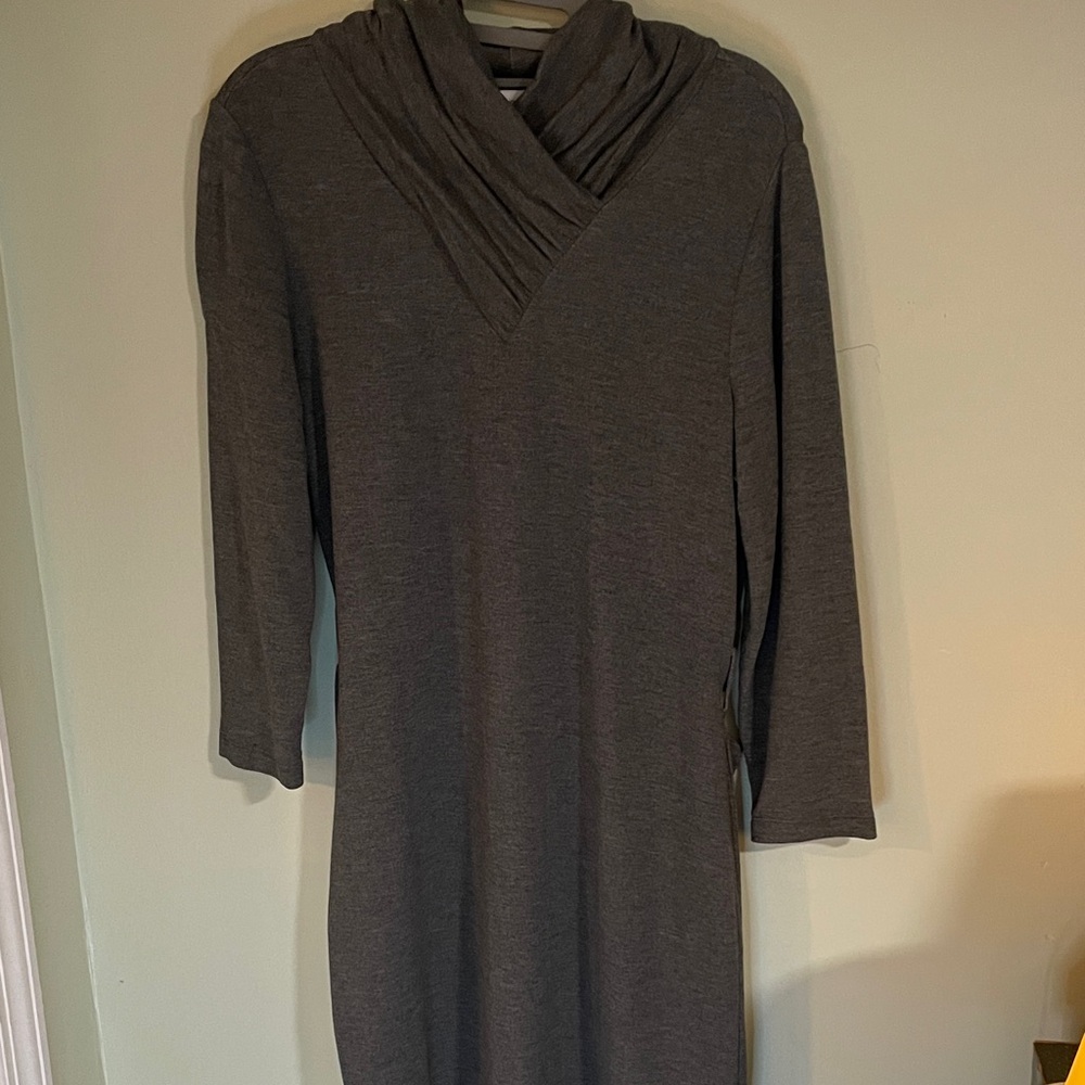 Calvin Klein Charcoal Long Sleeve Dress